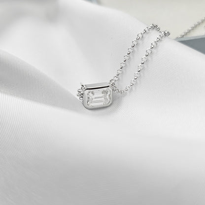 Valoré Moissanite Emerald Pendant Necklace