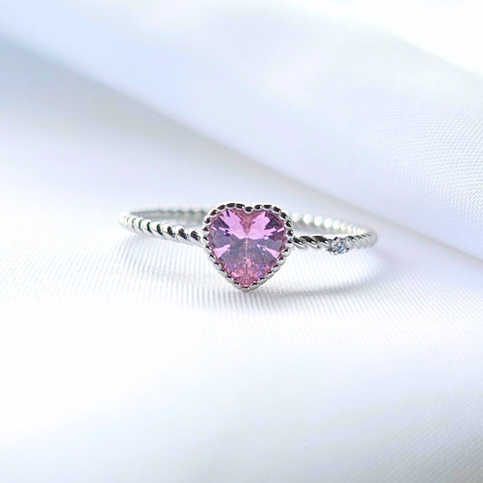 Valoré Pink Love Zircon Ring