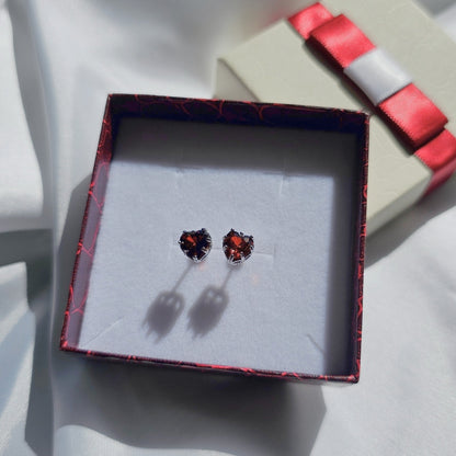 Valoré Birthstone Heart Stud Earrings