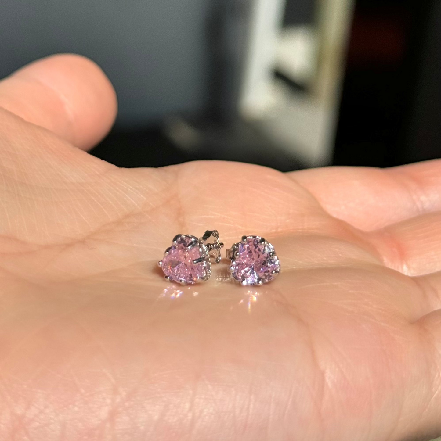 Valoré Birthstone Heart Stud Earrings