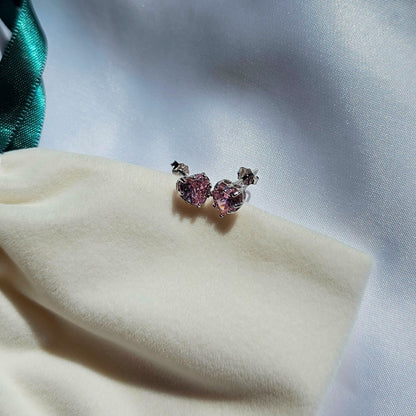 Valoré Birthstone Heart Stud Earrings