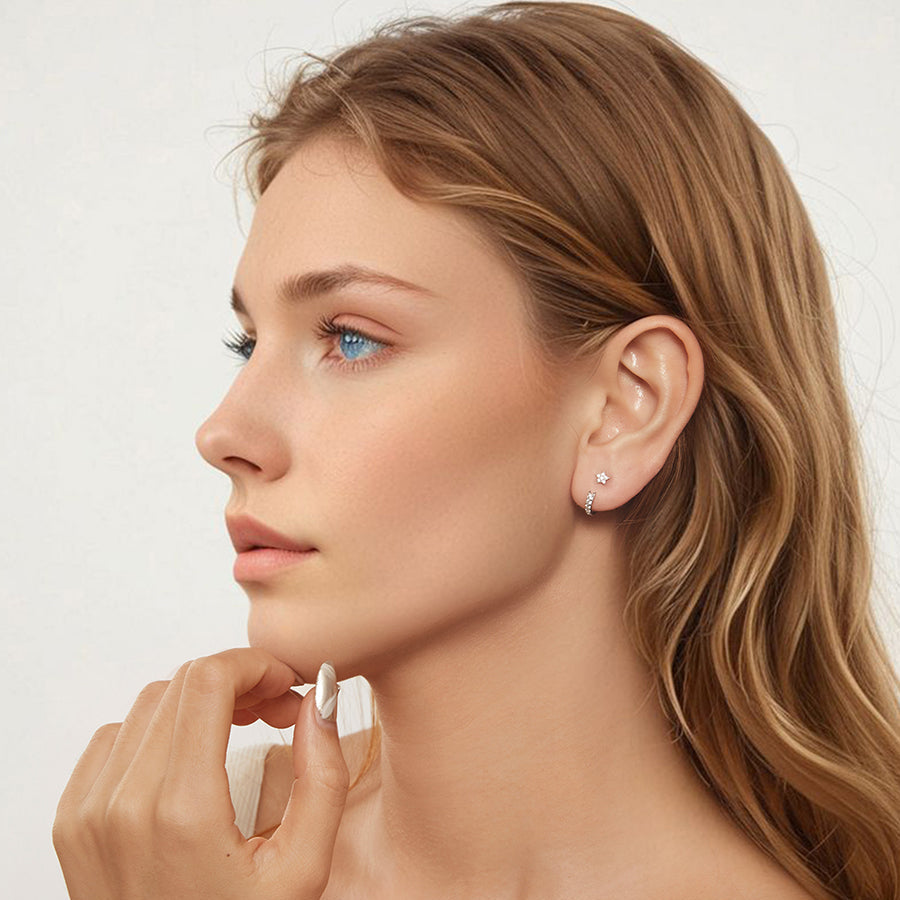 Valoré Meteor Star Stud Earrings