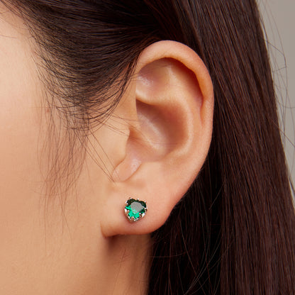 Valoré Birthstone Heart Stud Earrings