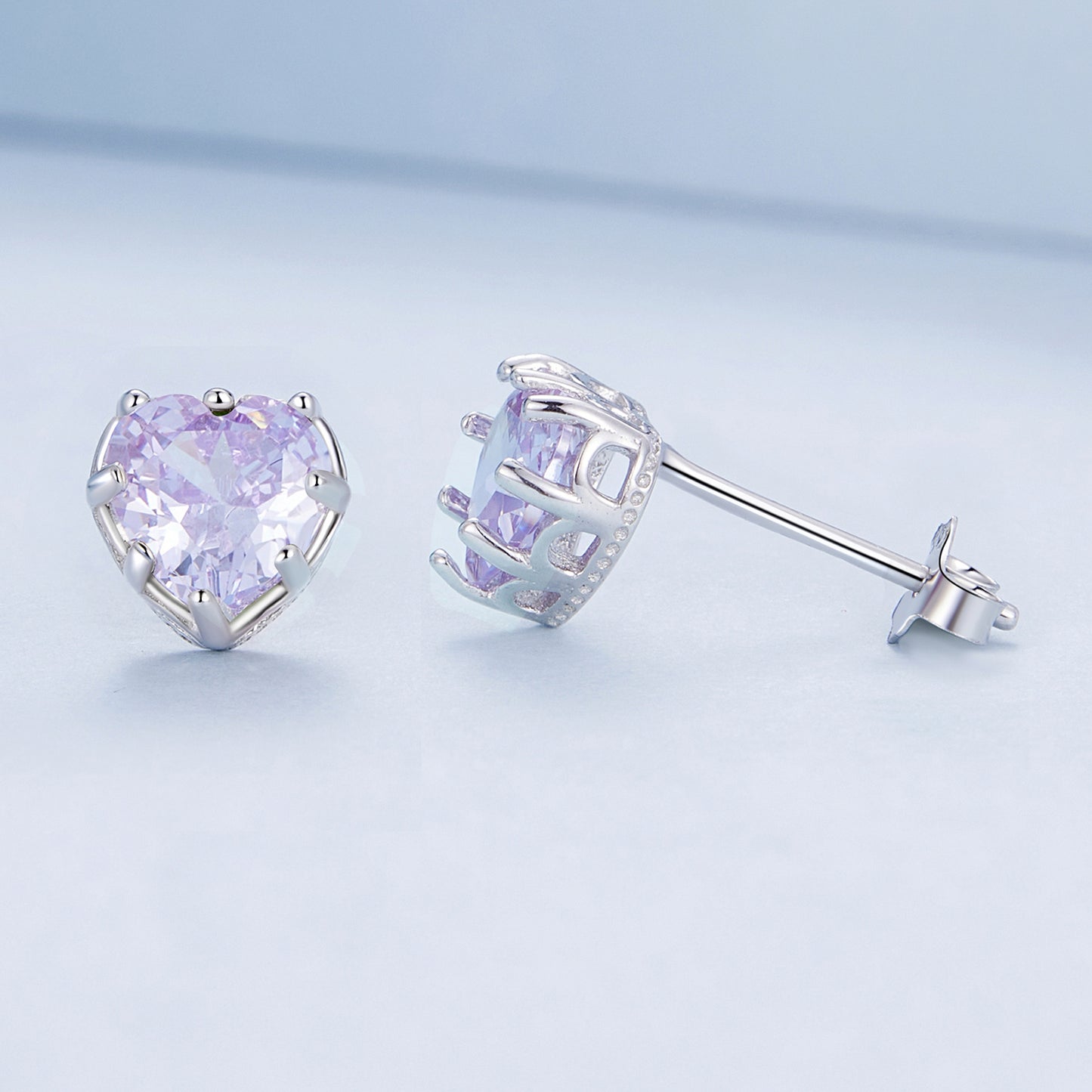 Valoré Birthstone Heart Stud Earrings