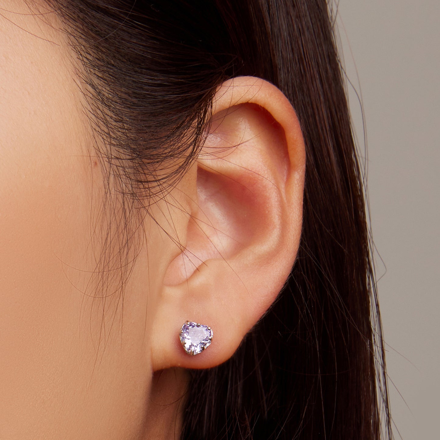 Valoré Birthstone Heart Stud Earrings