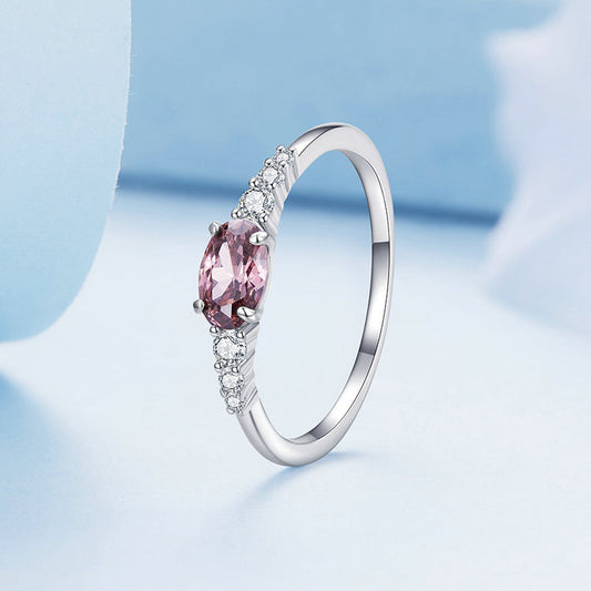 Valoré Pink Oval Gemstone Ring