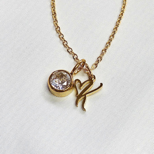 Valoré Personalized Luxury Initial Necklace