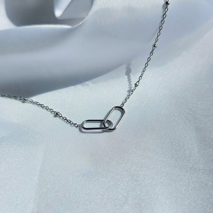 Valoré Infinity Paperclip Necklace