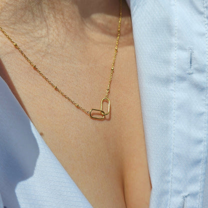 Valoré Infinity Paperclip Necklace