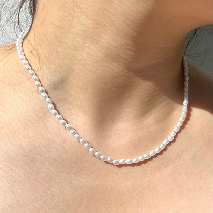 Valoré White Imitation Collarbone Pearl Necklace