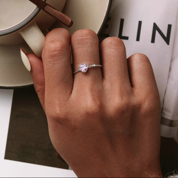 Valoré Pink Love Zircon Ring