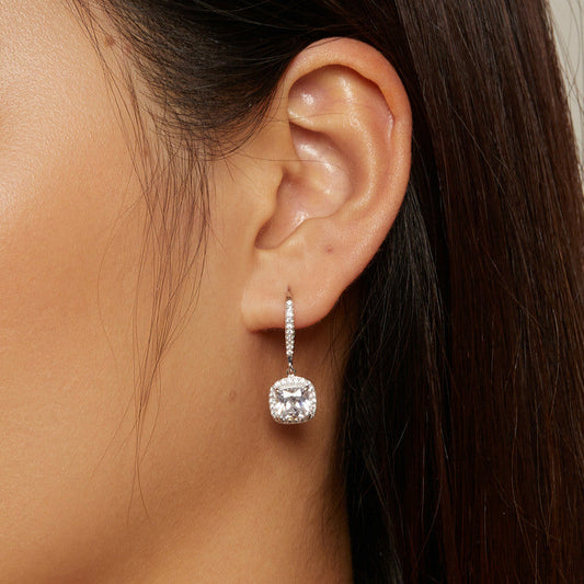 Valoré Dazzling Geometric Drop Earrings