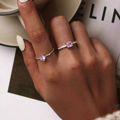 Valoré Pink Love Zircon Ring